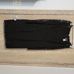 Black lace cocktail dress
